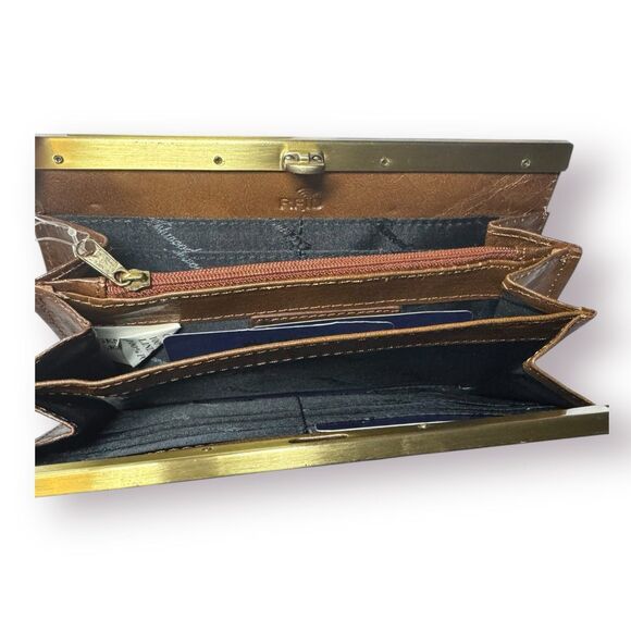 Ashwood Brown Leather Wallet/Clutch RFID Protection - Picture 2 of 9